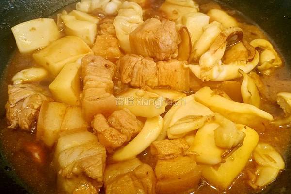 墨鱼红烧肉的做法图解12