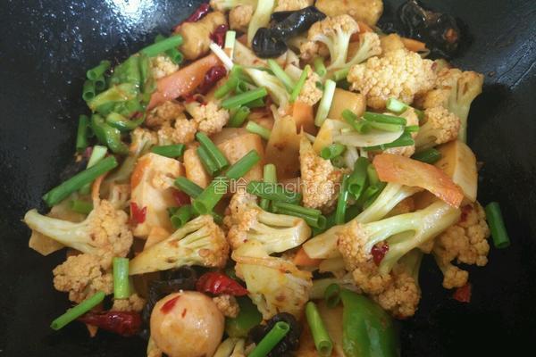 干锅菜花的做法图解7