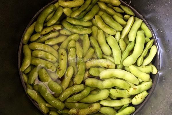 盐水煮毛豆的做法图解4