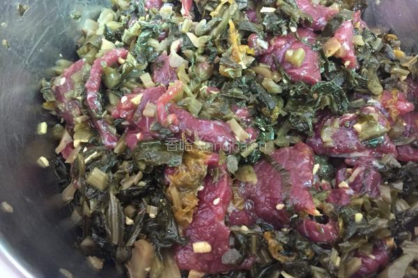 葱菜牛肉糯米鸡的做法图解3