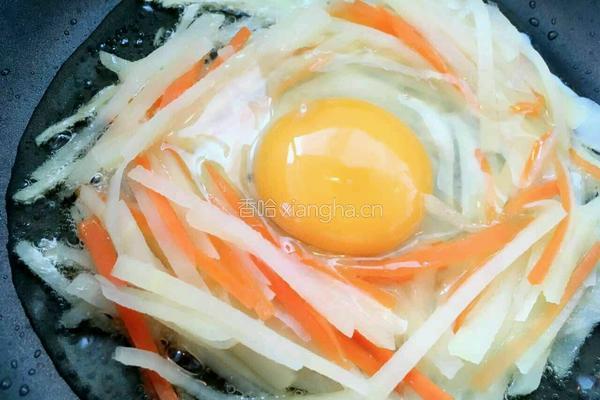 土豆丝鸡蛋饼的做法图解9