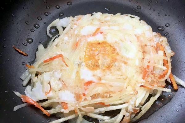 土豆丝鸡蛋饼的做法图解10