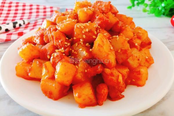 茄汁土豆丁的做法图解2