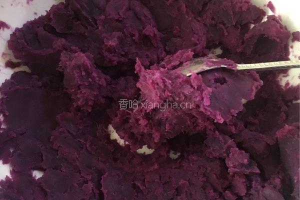 紫薯荔枝糍的做法图解2