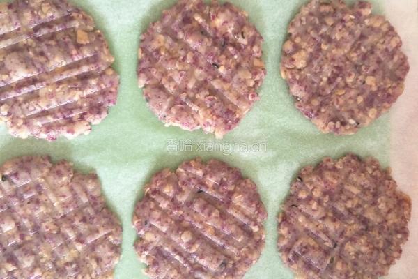 紫薯燕麦饼的做法图解7