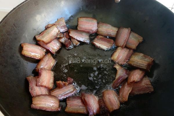 杏鲍菇炒腊肉的做法图解6