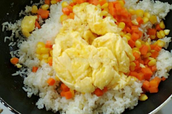 田园蛋炒饭的做法图解5