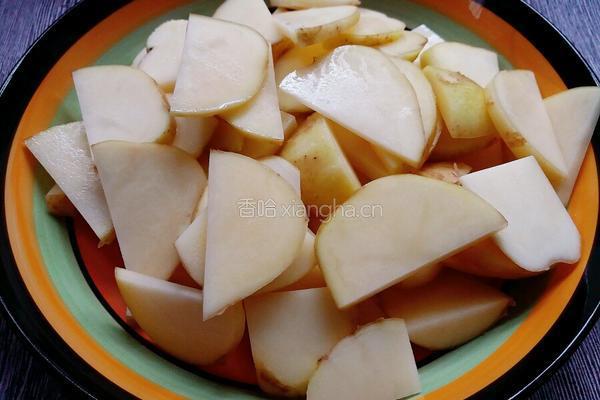 土豆烧油菜的做法图解2