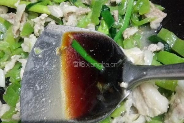 青椒芦笋炒五花的做法图解10