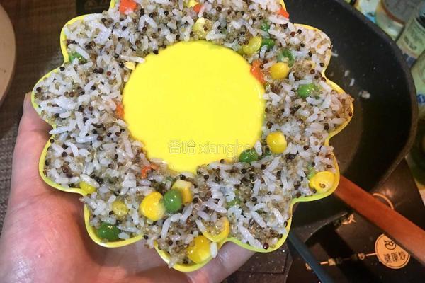 三色藜麦炒饭的做法图解7