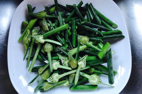 香炒蒜苔阿根廷红虾的做法图解8