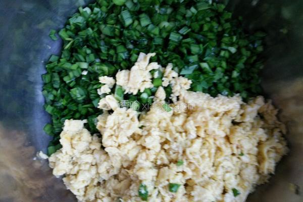 韭菜鸡蛋饺子馅的做法图解7