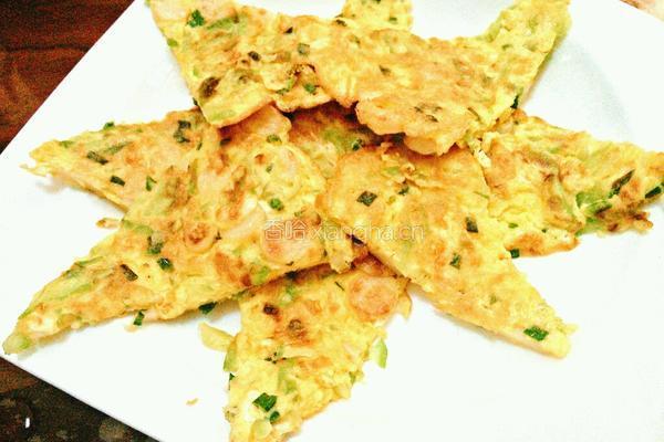 凉瓜鱼肉肠煎蛋角的做法图解7