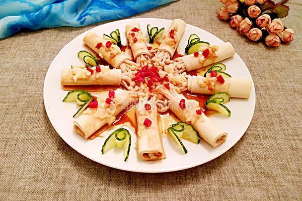 金针菇千张卷的做法图解10