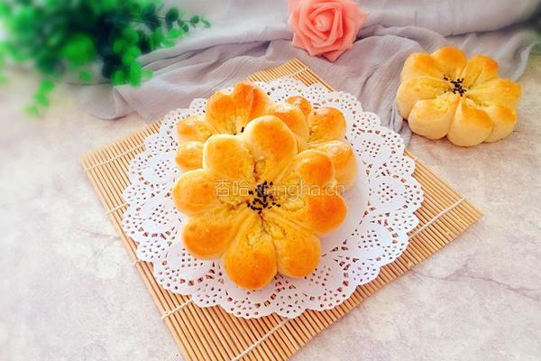 椰蓉花形面包的做法图解21