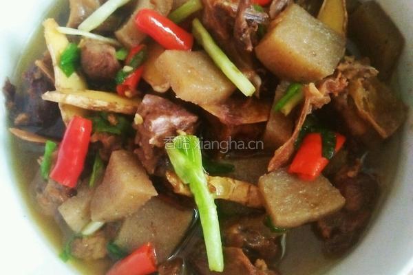 鸭肉磨芋的做法图解4