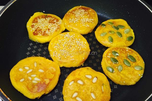 坚果仁南瓜饼的做法图解16