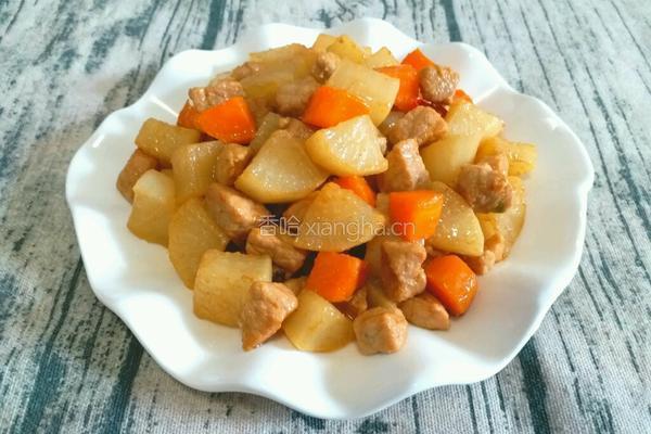 白萝卜炖肉丁的做法图解10