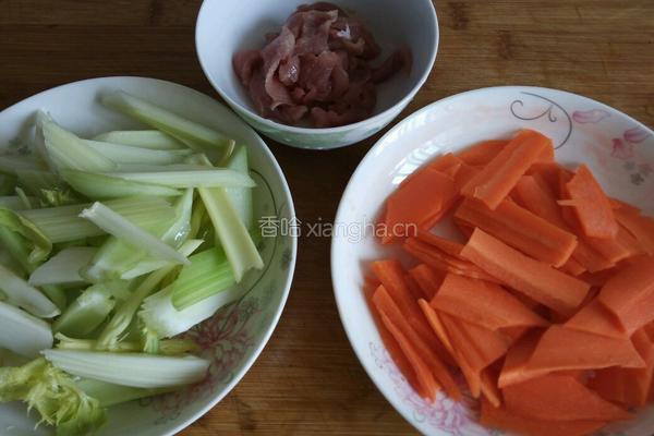 双色炒肉片的做法图解1