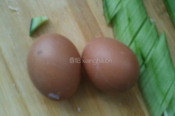 家常炒黄瓜鸡蛋的做法图解3