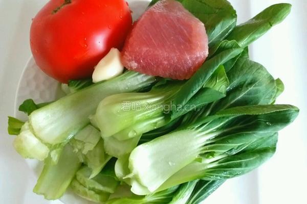 西红柿肉丝面片汤的做法图解3
