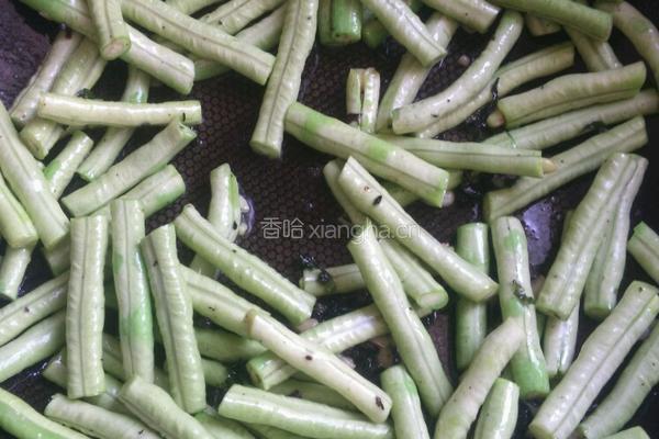 紫苏豆豉炒豆角的做法图解4