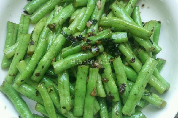 紫苏豆豉炒豆角的做法图解7