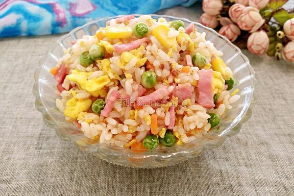 鸡蛋培根炒饭的做法图解8