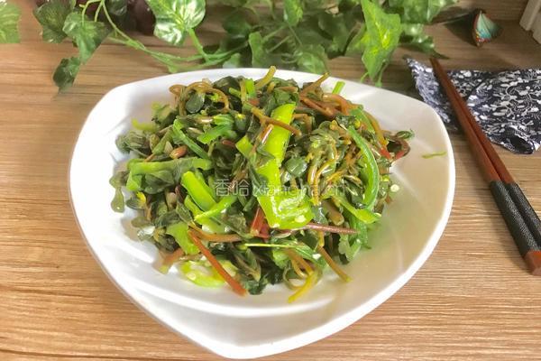青椒炒马齿苋的做法图解11