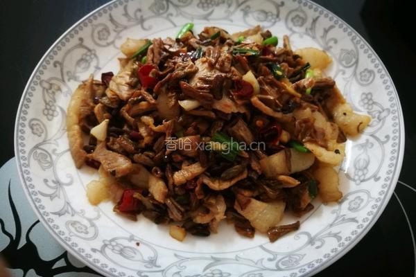 香辣干豆角炒肉的做法图解5