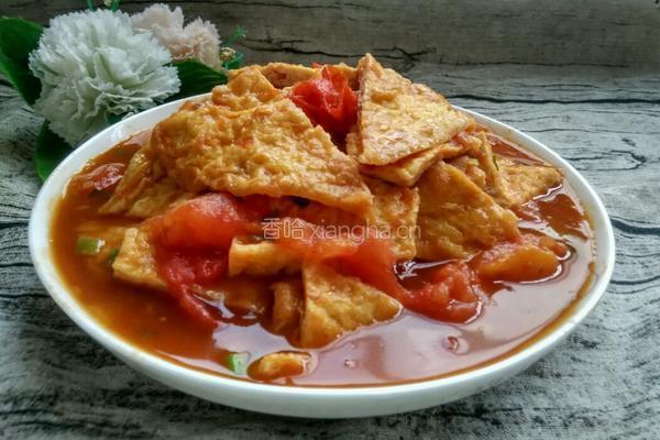 番茄炒油豆腐的做法图解6
