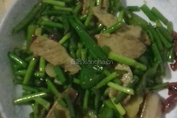 蒜苔炒回锅肉