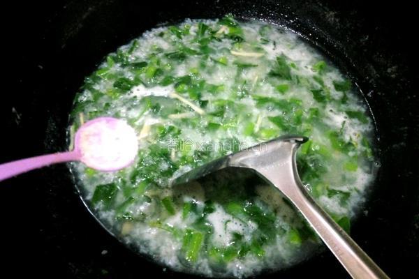 菜心粥的做法图解6