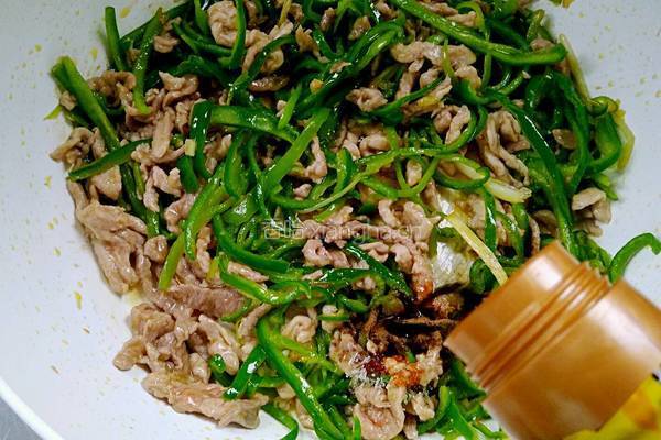青椒肉丝的做法图解13
