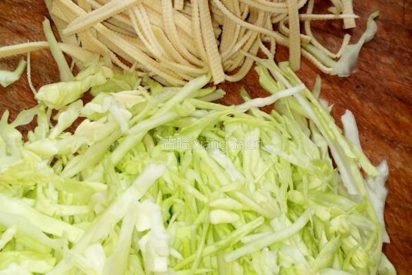 莲花菜拌豆皮的做法图解1