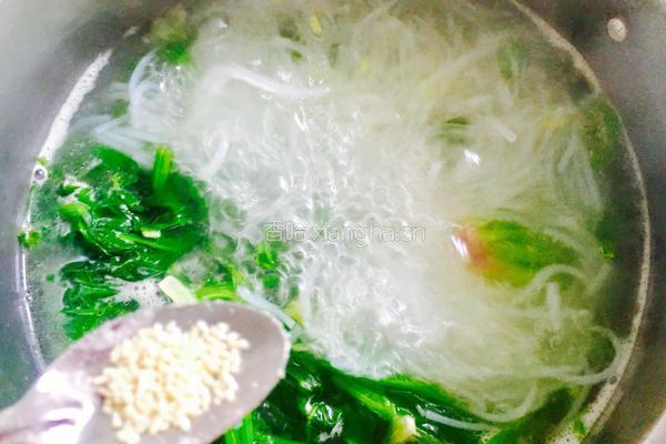 菠菜粉丝汤的做法图解12