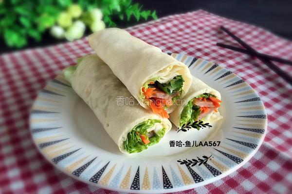 土豆丝卷鸡蛋饼的做法图解11