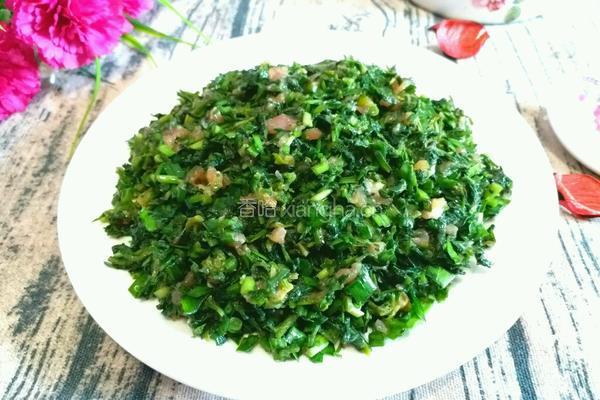 荠菜韭菜猪肉馅的做法图解8