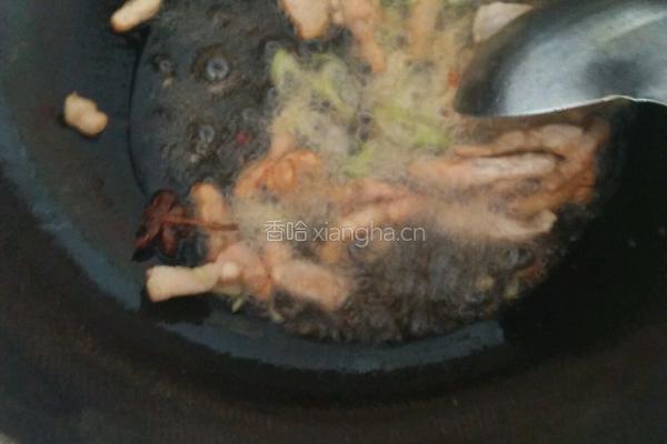 辣椒粉条炒猪肉的做法图解3