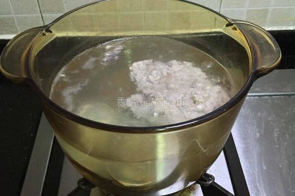 鲍鱼瘦肉珍珠花菜汤的做法图解4