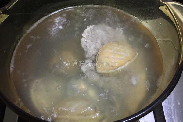 鲍鱼瘦肉珍珠花菜汤的做法图解5
