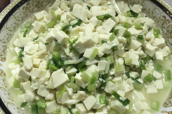 小葱拌豆腐的做法图解4
