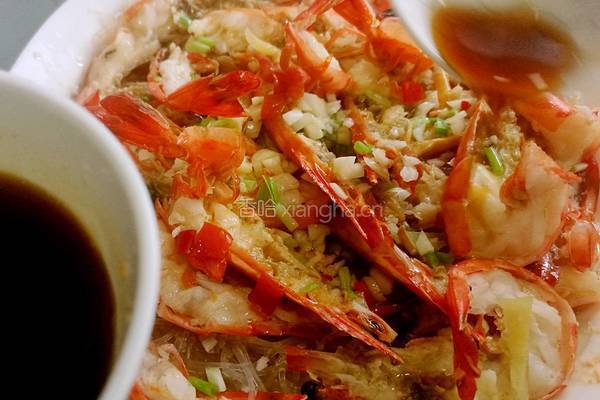 粉丝蒜茸虾的做法图解5