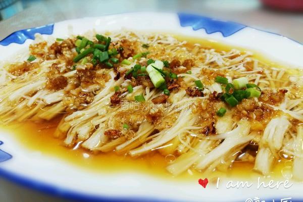 蒜蓉蒸金针菇