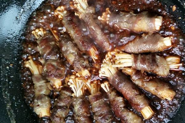 肥牛金针菇卷的做法图解3