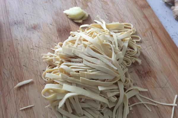 青菜炒千张的做法图解3
