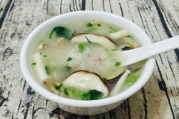 杂菇鱿鱼排骨粥的做法图解12