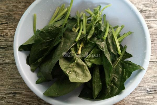 凉拌粉丝菠菜的做法图解2