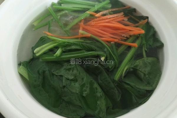 凉拌粉丝菠菜的做法图解6