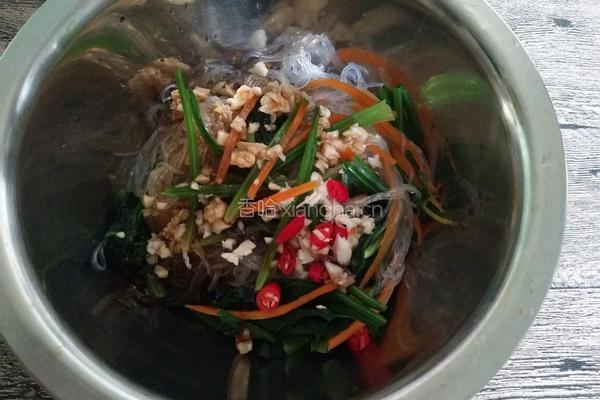 凉拌粉丝菠菜的做法图解11